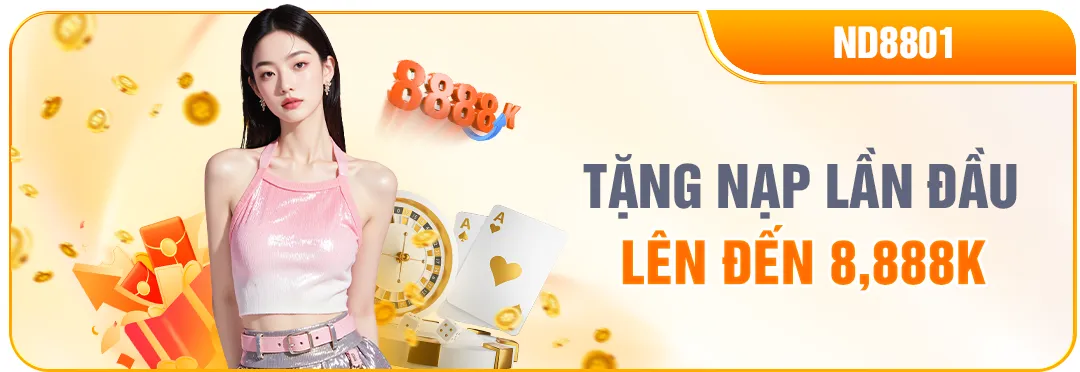 new88 tặng nạp lần đầu lên đến 8,888k